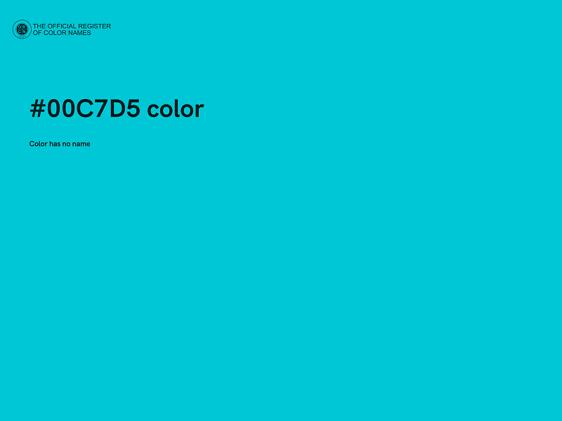 #00C7D5 color image