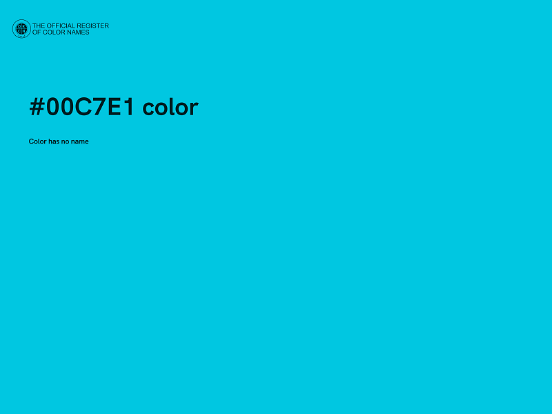 #00C7E1 color image