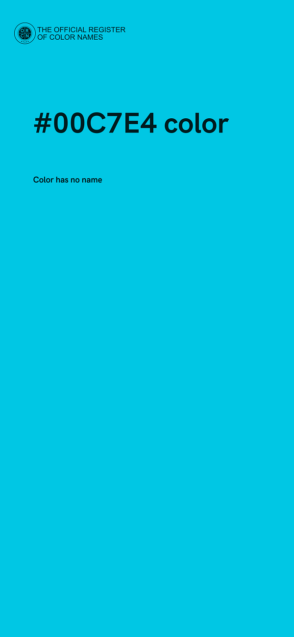 #00C7E4 color image