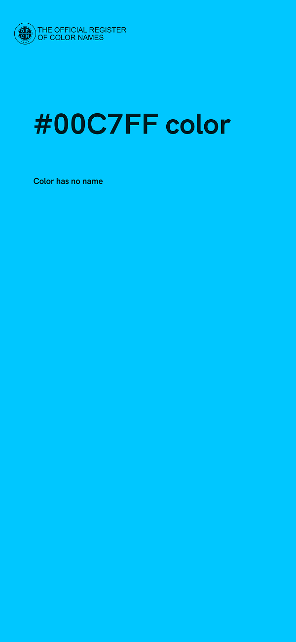 #00C7FF color image