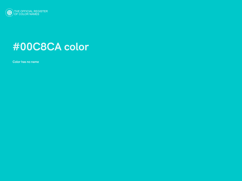 #00C8CA color image