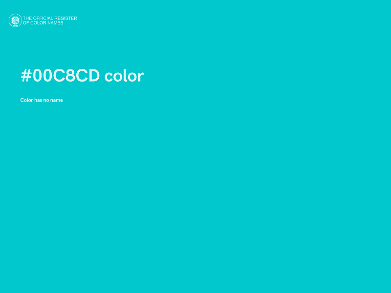 #00C8CD color image