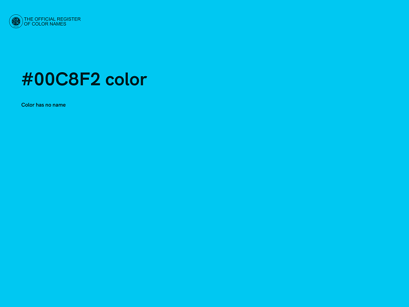 #00C8F2 color image
