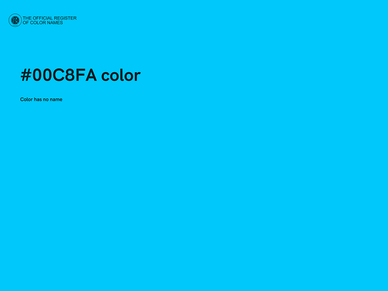 #00C8FA color image