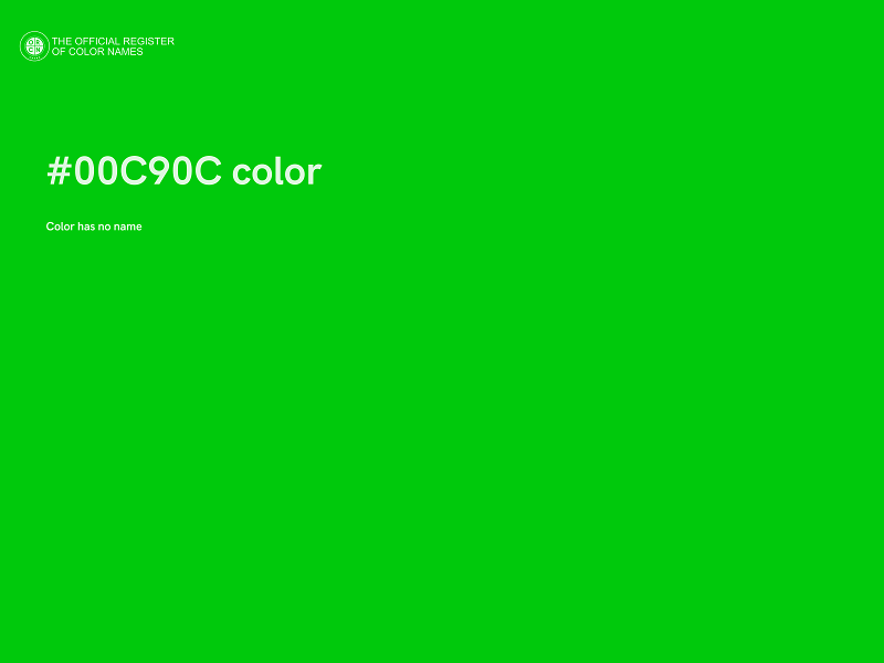 #00C90C color image