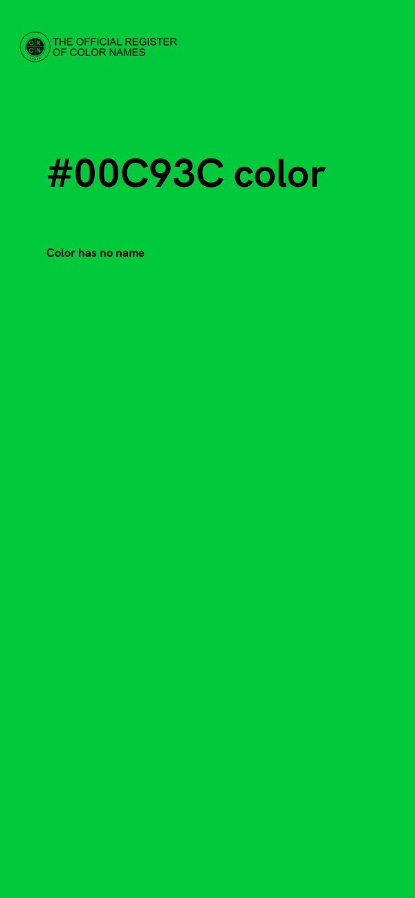 #00C93C color image