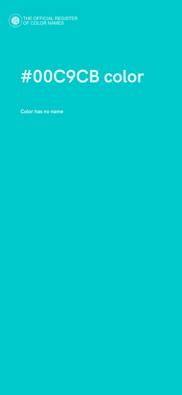 #00C9CB color image