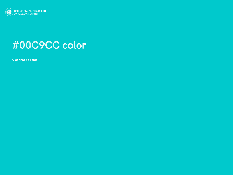 #00C9CC color image