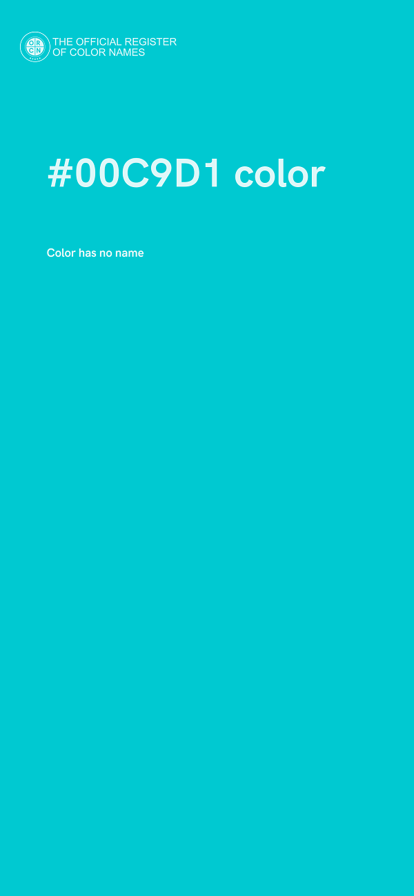 #00C9D1 color image