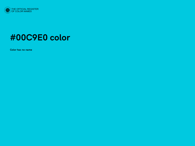 #00C9E0 color image