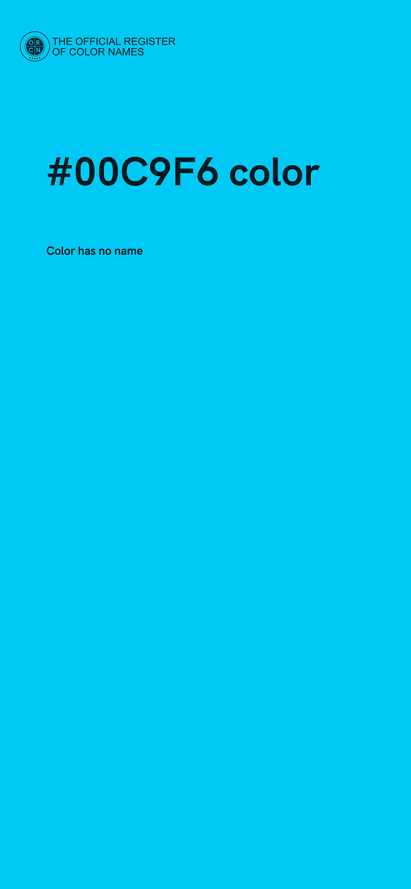 #00C9F6 color image