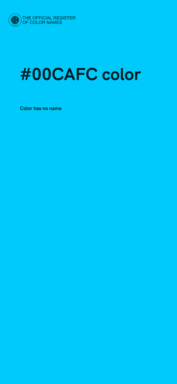 #00CAFC color image