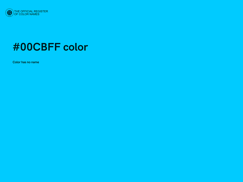 #00CBFF color image