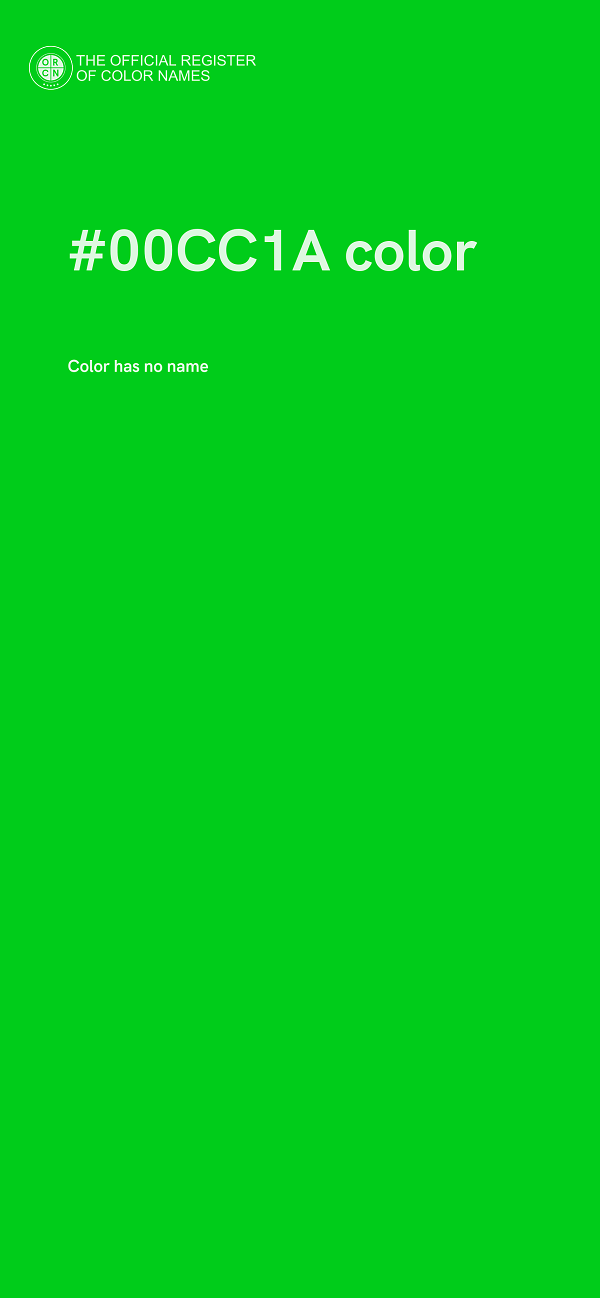 #00CC1A color image