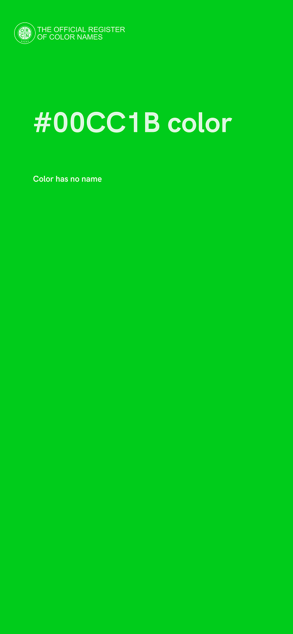 #00CC1B color image