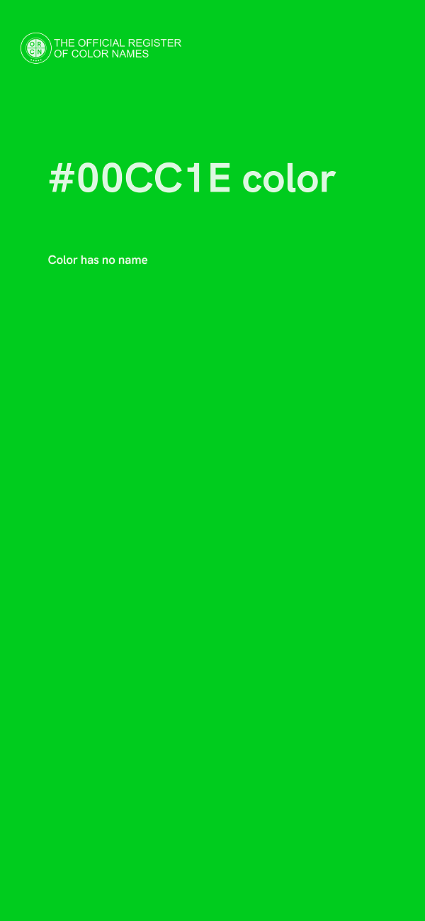 #00CC1E color image