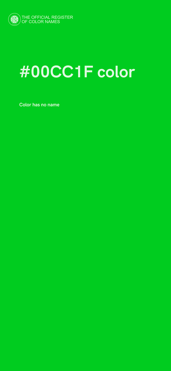 #00CC1F color image