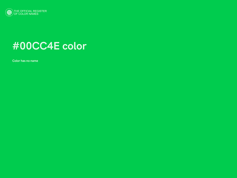 #00CC4E color image