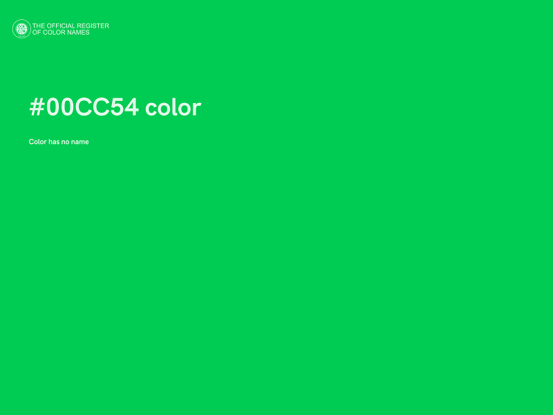#00CC54 color image