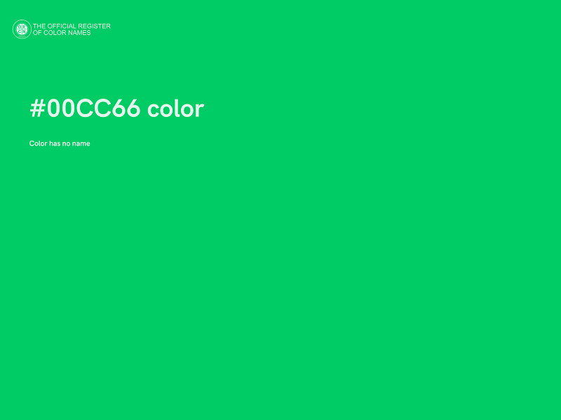 #00CC66 color image