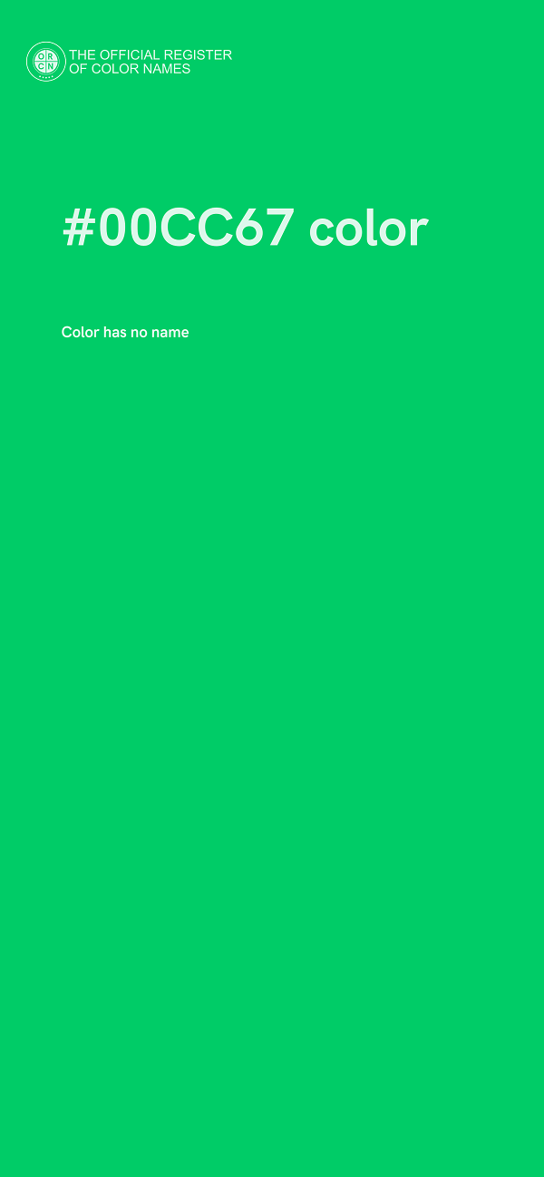 #00CC67 color image