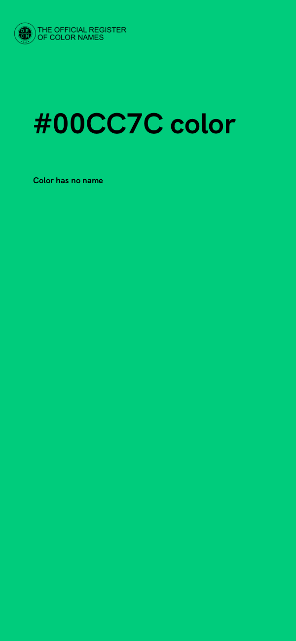 #00CC7C color image