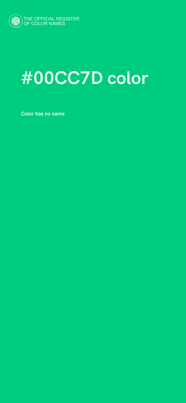#00CC7D color image