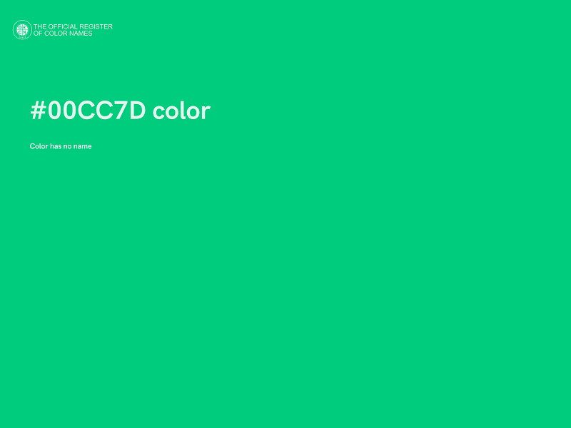 #00CC7D color image
