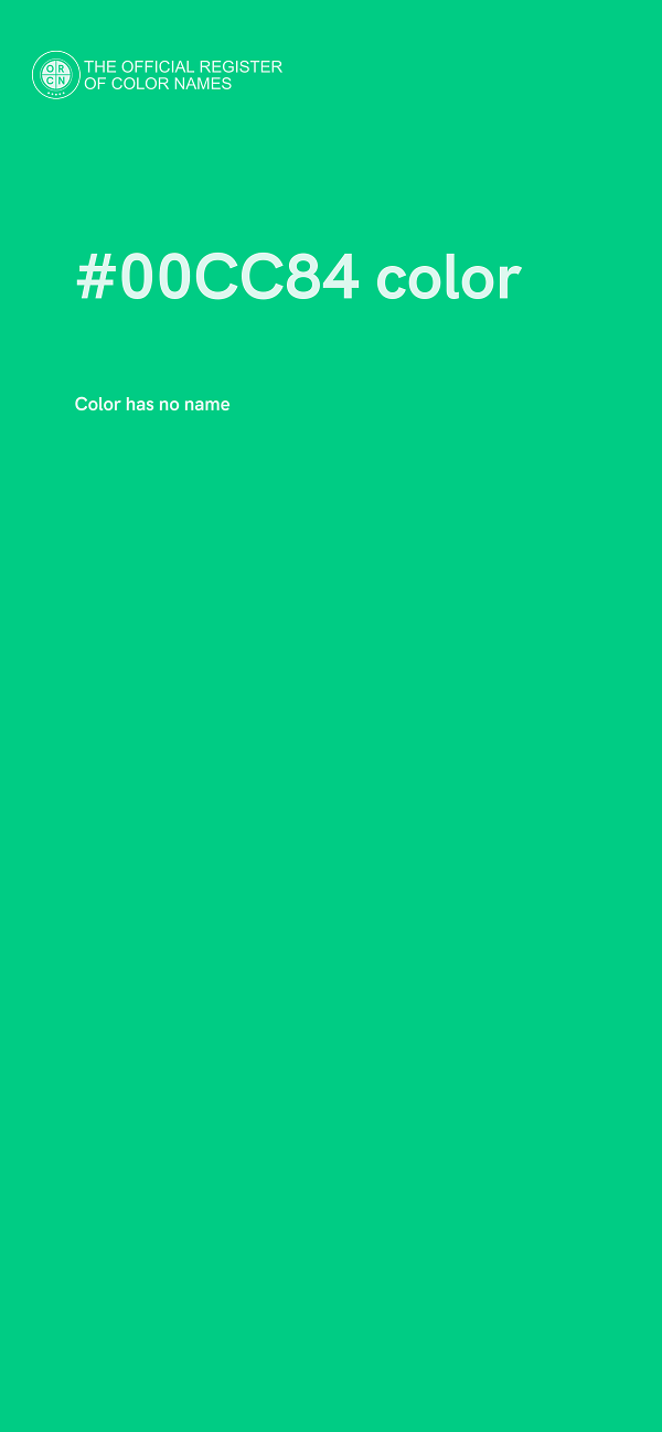#00CC84 color image