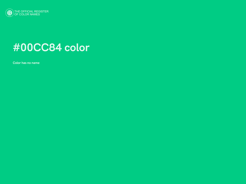 #00CC84 color image