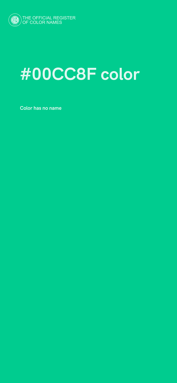#00CC8F color image