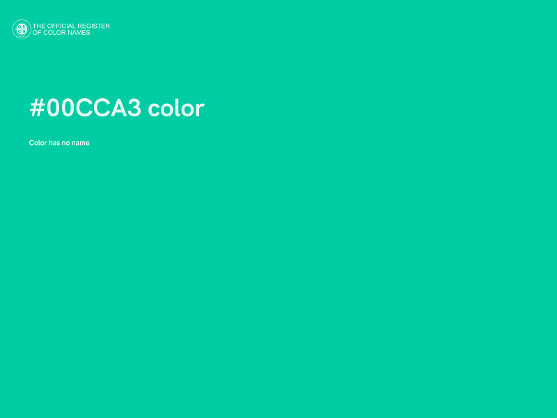 #00CCA3 color image