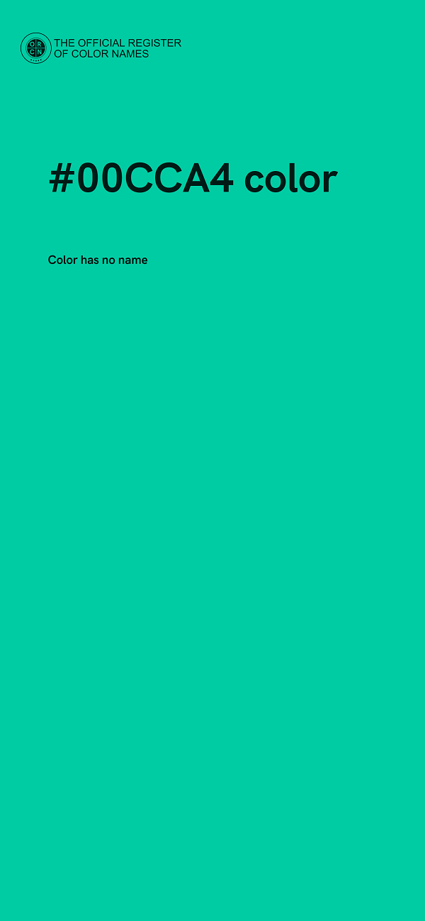 #00CCA4 color image