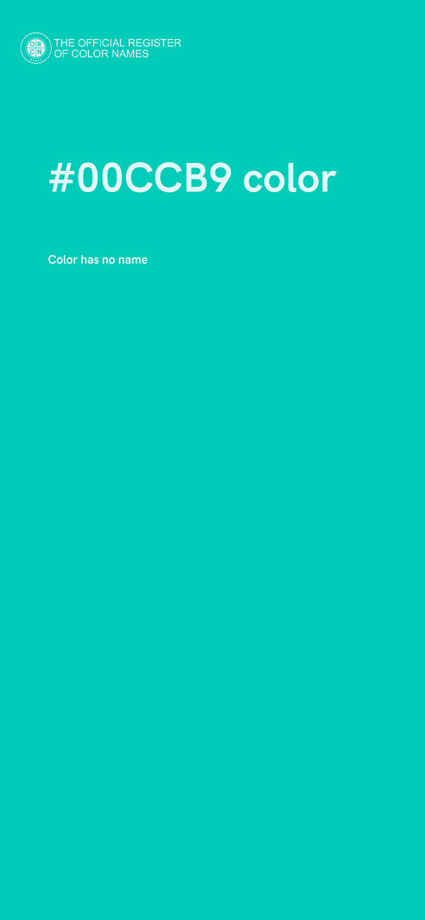 #00CCB9 color image