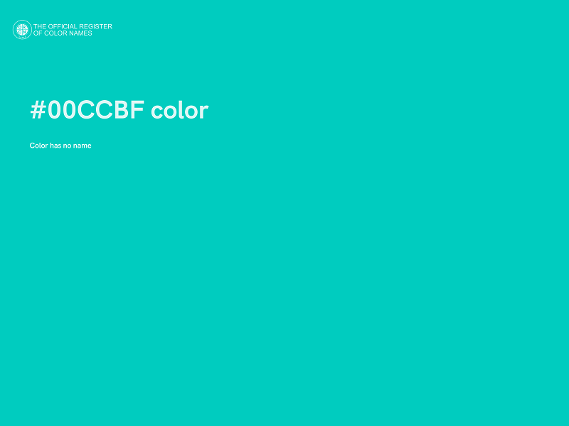 #00CCBF color image