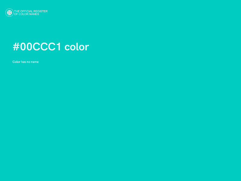 #00CCC1 color image