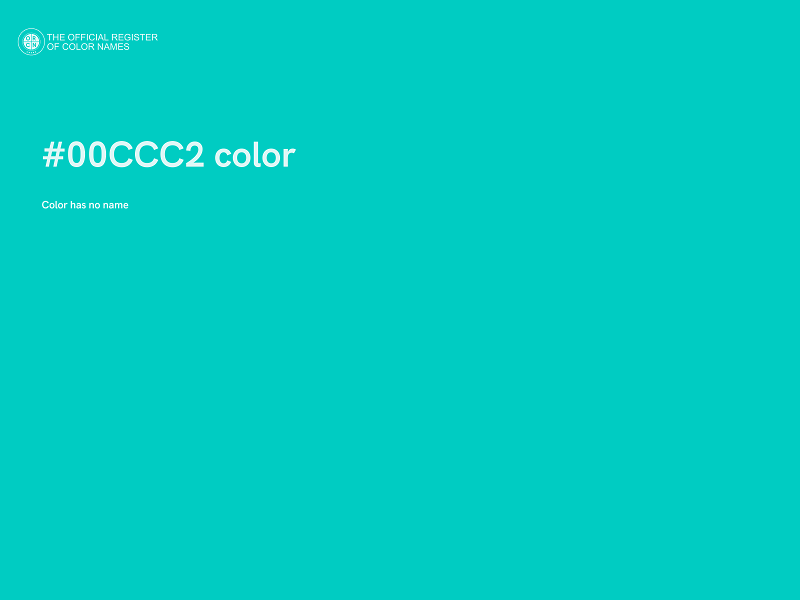 #00CCC2 color image
