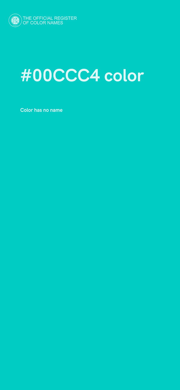 #00CCC4 color image