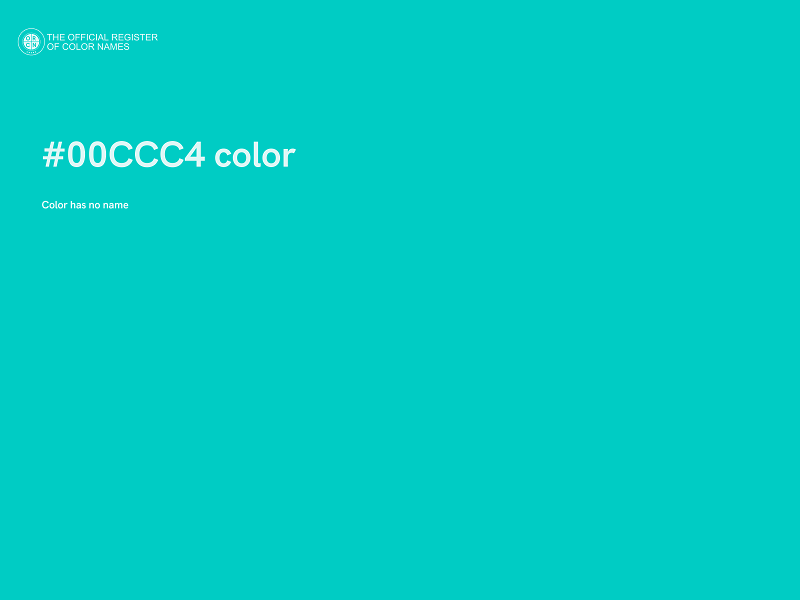 #00CCC4 color image