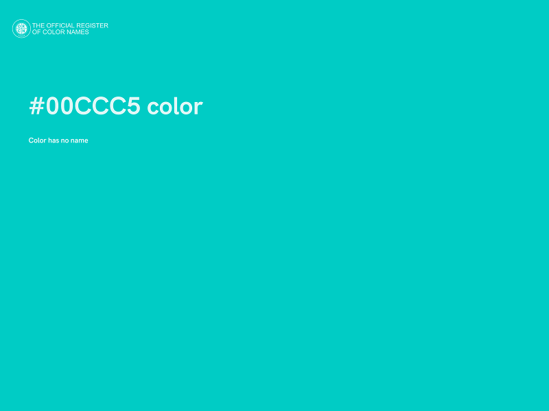 #00CCC5 color image
