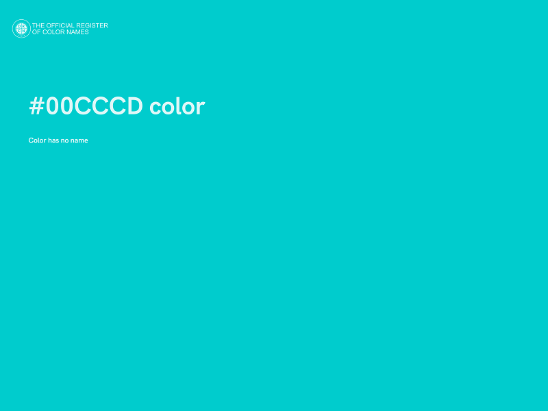 #00CCCD color image