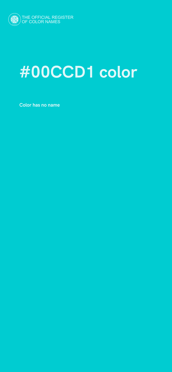 #00CCD1 color image