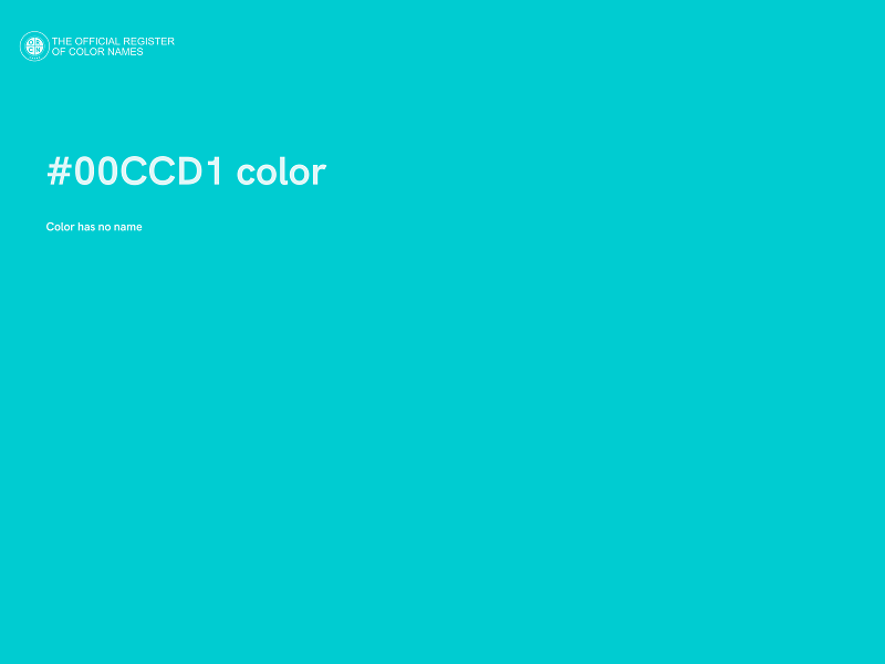 #00CCD1 color image