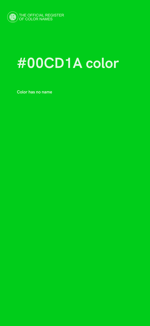 #00CD1A color image