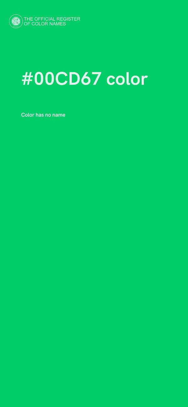 #00CD67 color image