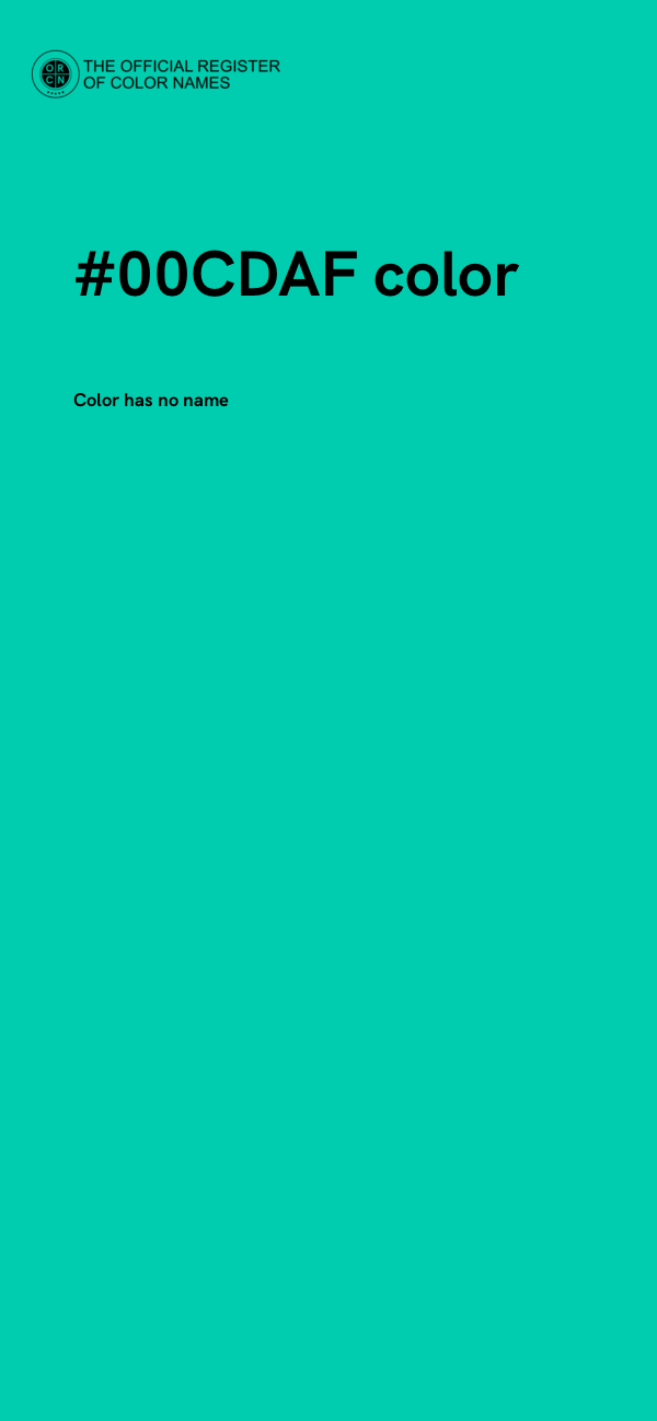 #00CDAF color image