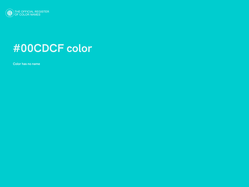 #00CDCF color image