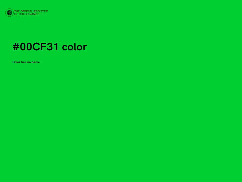 #00CF31 color image