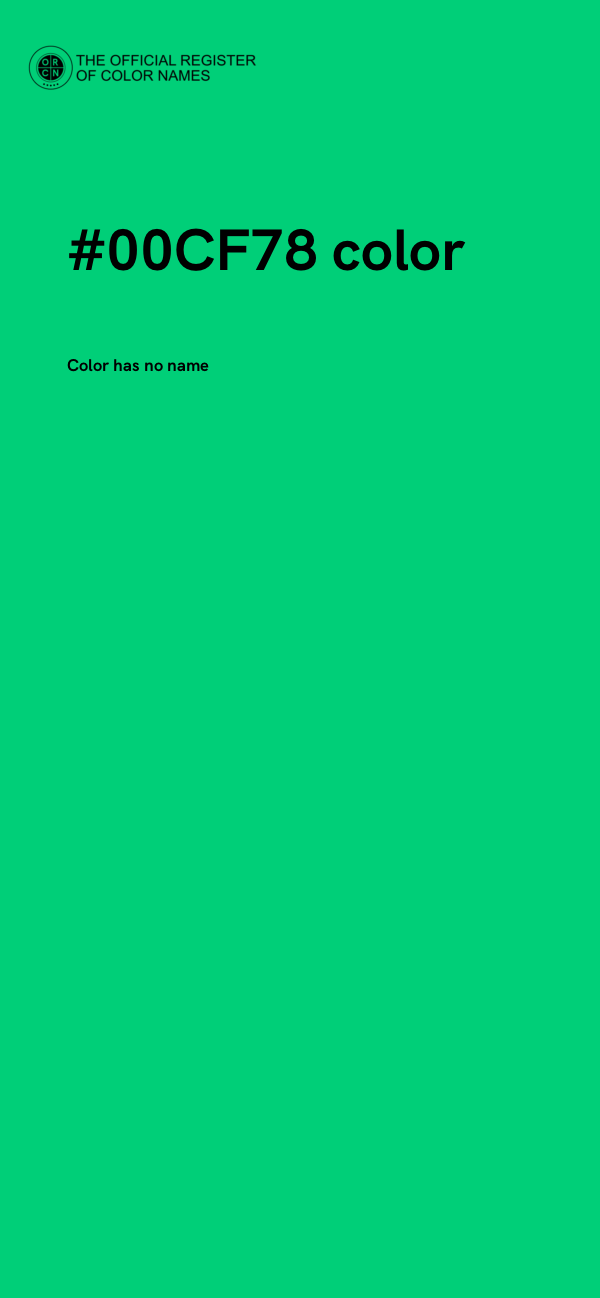 #00CF78 color image