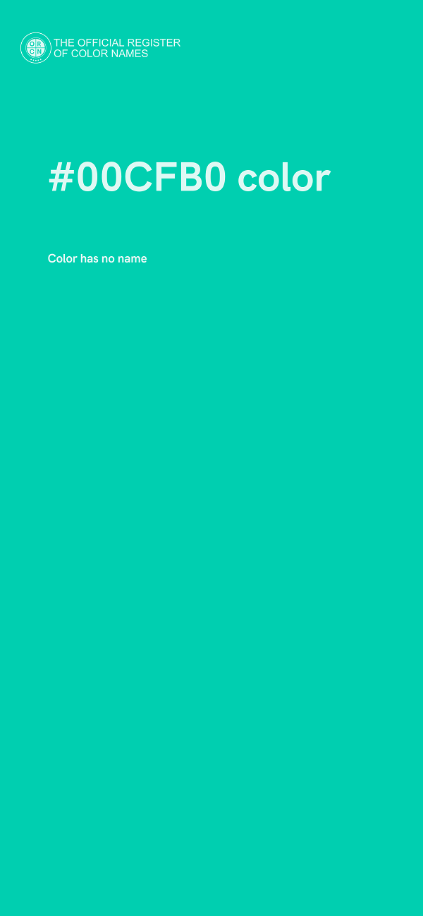 #00CFB0 color image